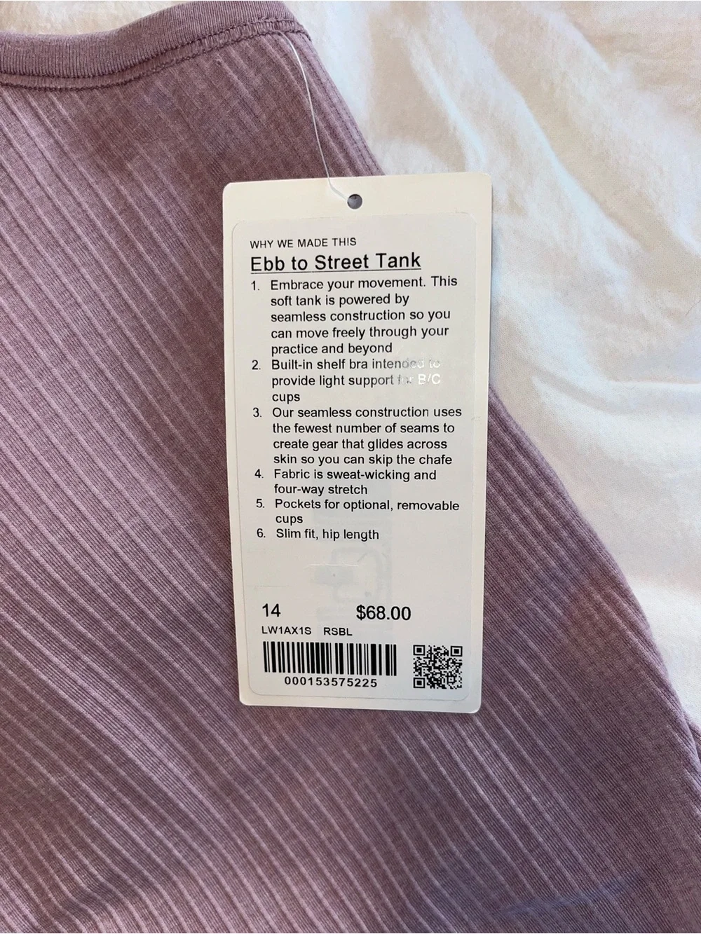 Lululemon Ebb To Street Tank Top